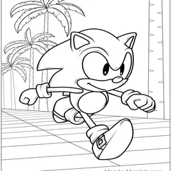 Sonic Coloring Pages PDF - Free Printable Sheets - 0