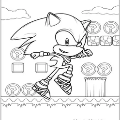 Sonic Coloring Pages PDF - Free Printable Sheets - 47