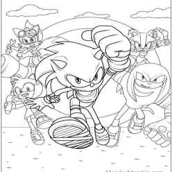 Sonic Coloring Pages PDF - Free Printable Sheets - 56