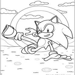 Sonic Coloring Pages PDF - Free Printable Sheets - 61