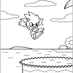 Sonic Coloring Pages PDF - Free Printable Sheets - 63
