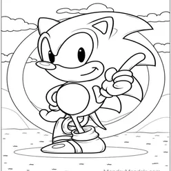 Sonic Coloring Pages PDF - Free Printable Sheets - 3