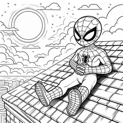 Spiderman Coloring Pages PDF - Free Printable Sheets - 1