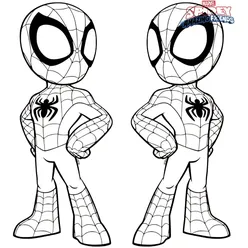 Spidey Coloring Pages PDF - Free Printable Sheets - 6
