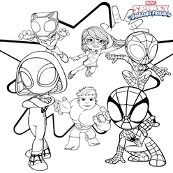 Spidey Coloring Pages PDF - Free Printable Sheets - 40