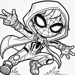 Spidey Coloring Pages PDF - Free Printable Sheets - 41