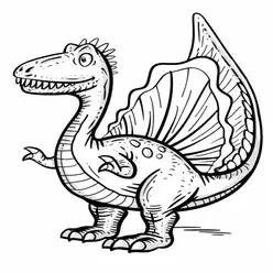 Spinosaurus Printable Coloring Book Pdf - 1