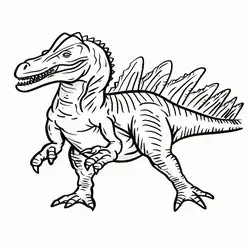 Spinosaurus Printable Coloring Book Pdf - 5
