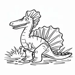 Spinosaurus Printable Coloring Book Pdf - 13