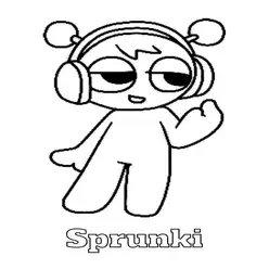 Sprunki Printable Coloring Book Pdf - 10
