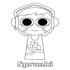 Sprunki Printable Coloring Book Pdf - 13