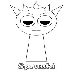 Sprunki Printable Coloring Book Pdf - 18