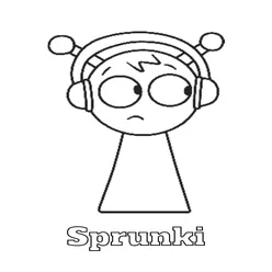 Sprunki Printable Coloring Book Pdf - 19
