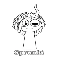 Sprunki Printable Coloring Book Pdf - 34