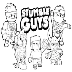Stumble Guys Printable Coloring Book Pdf - 0