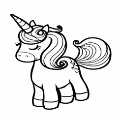 Unicorn Printable Coloring Book Pdf - 0