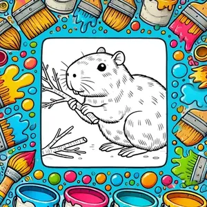 Capybara Coloring Pages PDF - Free Printable Coloring Sheets