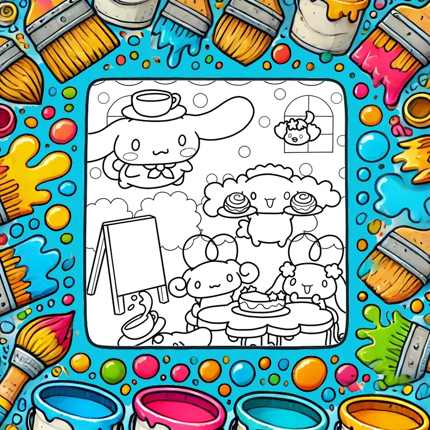Cinnamoroll Coloring Pages: Where Cloud-Puppies & Creativity Collide