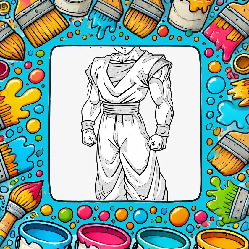 Goku Coloring Pages: Where Crayons Meet Kamehamehas