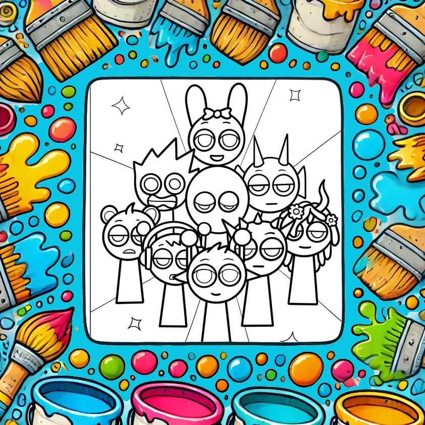 Sprunki Coloring Pages: Bring the Music-Making Magic to Life